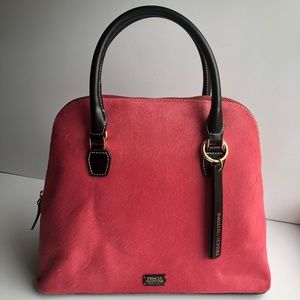 Frances Valentine Pink and Black Satchel
